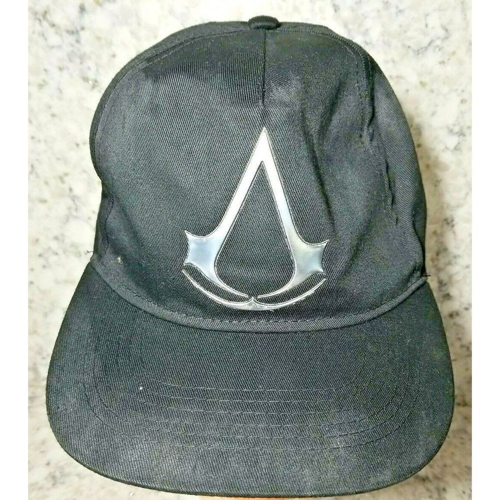 Ubisoft Assassins Creed Hat Black 2017 Video Game Baseball Cap Preowned Snapback
